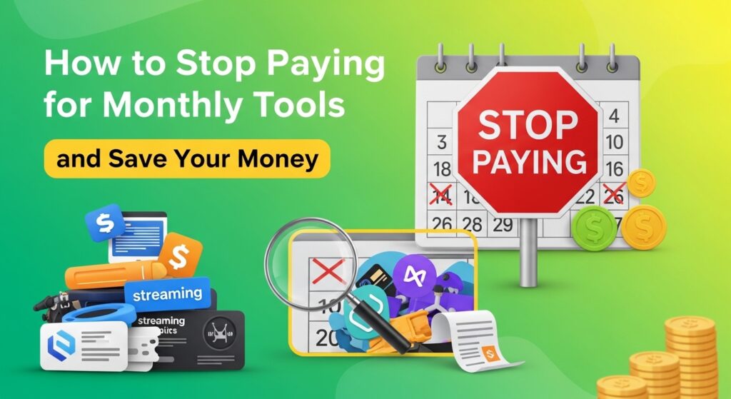 How to Stop Paying for Monthly Tools and Save Your Money