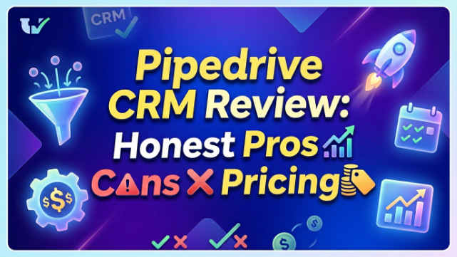 Pipedrive CRM Review 2026 Honest Pros, Cons & Pricing