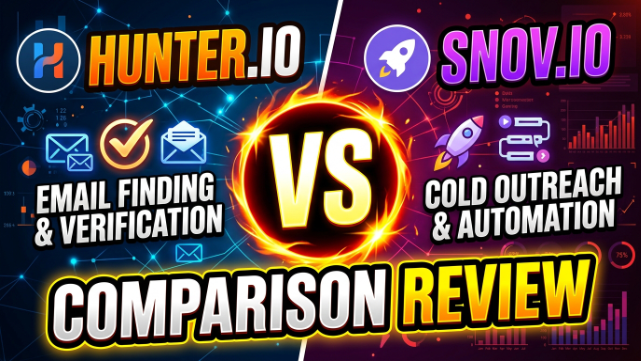 Hunter io vs snov io comparison 2026 review